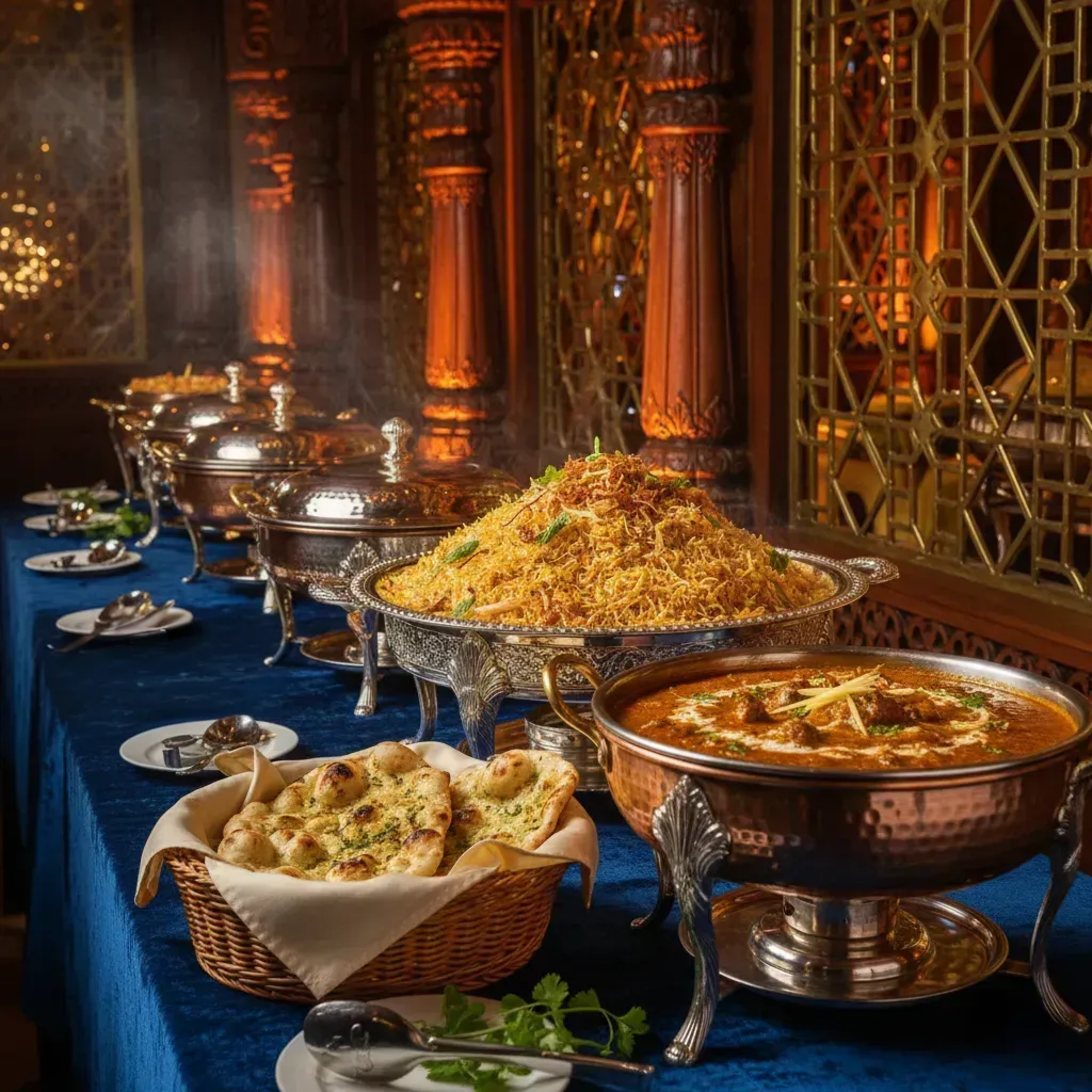 Image showing the range of traditional cuisine on offer from Bazouq Catering